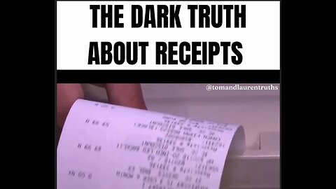 Thermal receipts are coated with toxic BPA to make you sick