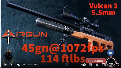 Vulcan 3 Insane power for a 5.5mm Airgun