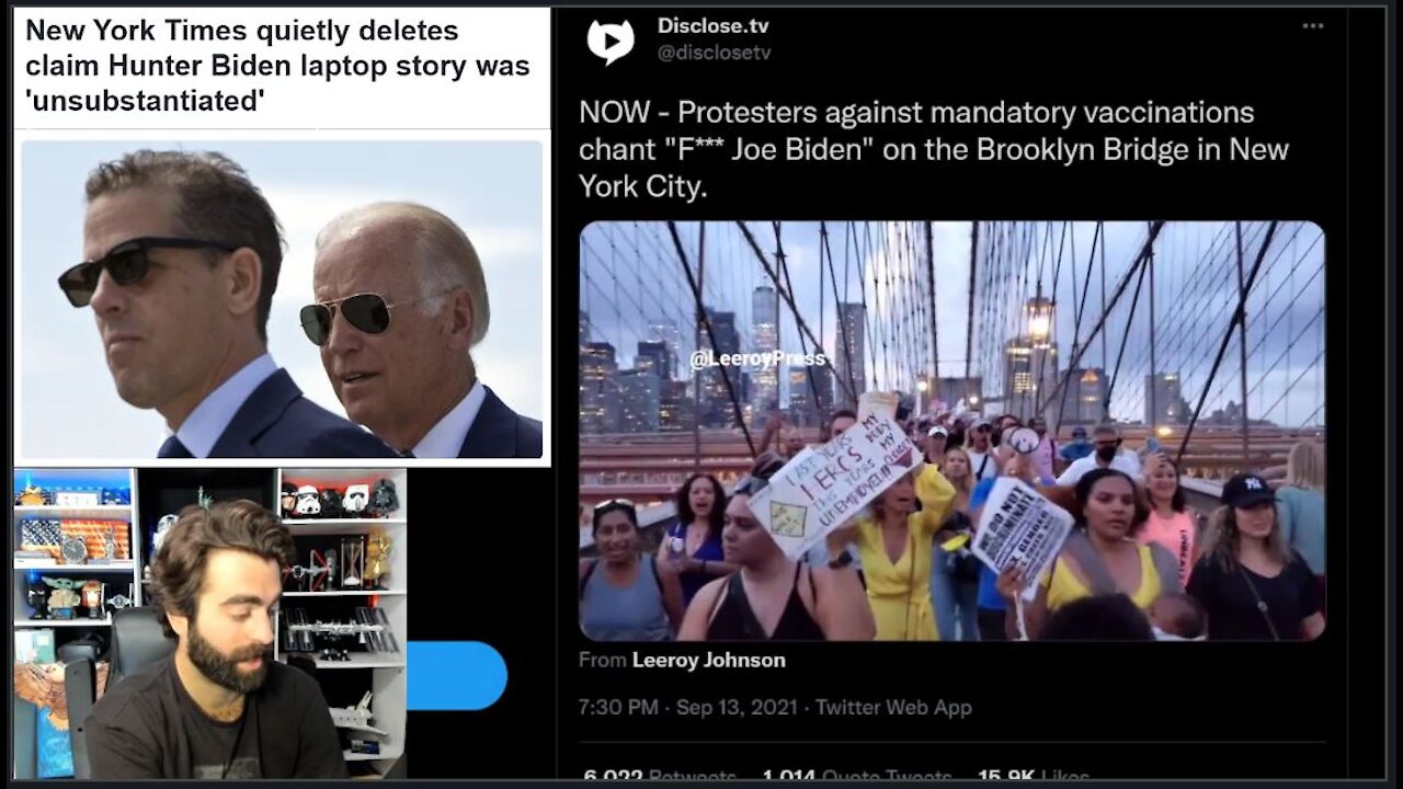 NYT Pulls Cover For Hunter Story After A MASSIVE PROTEST In NYC Chants 'F- Joe Biden!'