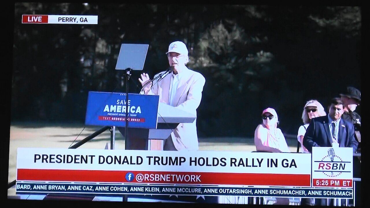 VoterGA Garland Favorito at Save America Rally in Perry, Georgia 09-25-21