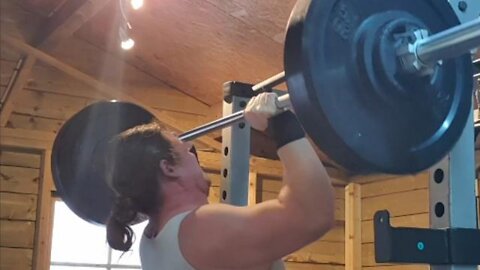 67.5 KGS x 7 STRICT, PAUSED OVERHEAD PRESS. INSANE ACCIDENTAL NEW REP PR!