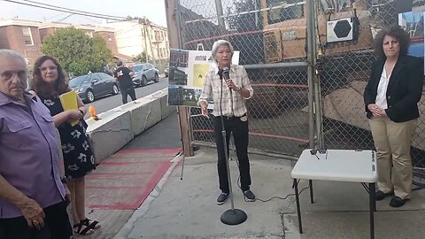 Senator Iwen Chu Rally Infront of the demolition site of 1222 63rd st BK 7/19/23