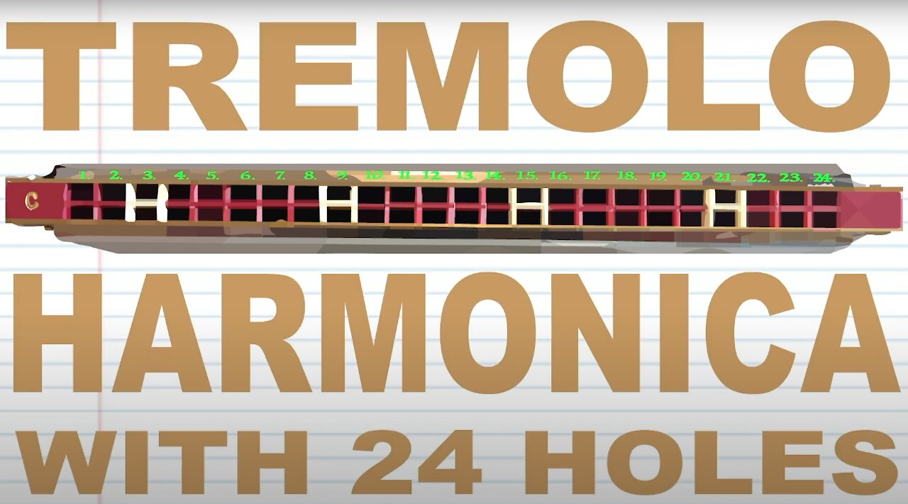 How to Play a Tremolo Harmonica with 24 Holes