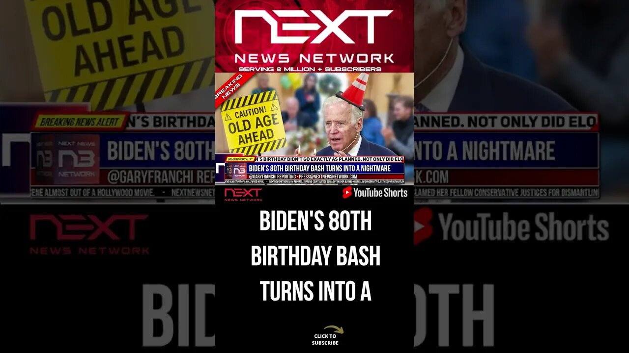 Biden's 80th Birthday Bash Turns Into A Nightmare #shorts