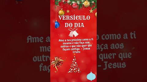 VERSÍCULO DO DIA 13/12/2022.#shorts