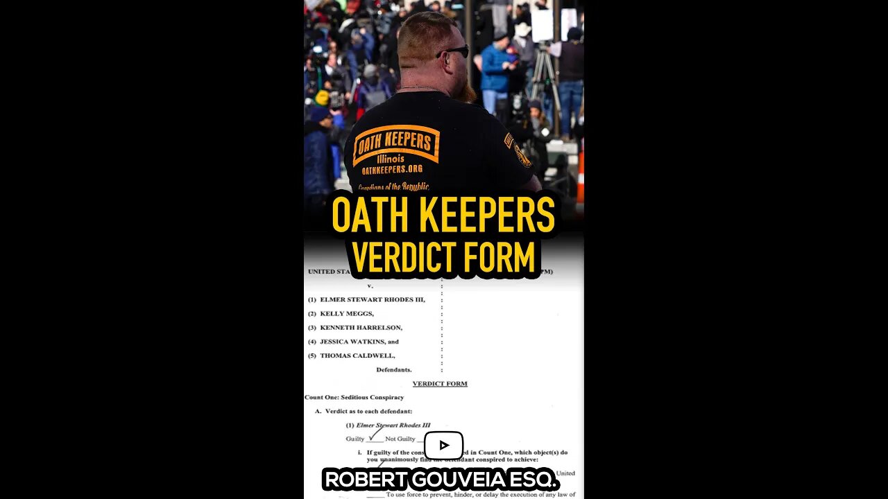 Oath Keepers GUILTY Verdict Form #shorts