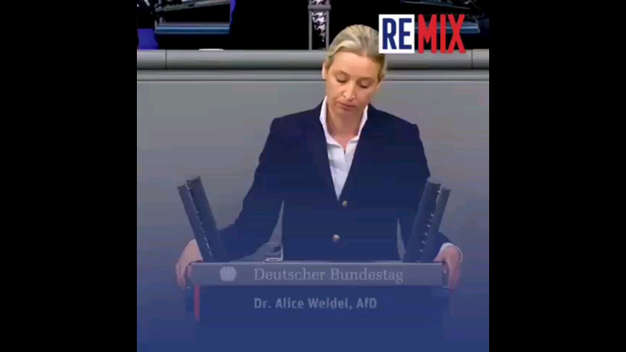 Speech by AFD leader Alice Weidel in Germany today. @TheWesternChauvinist7