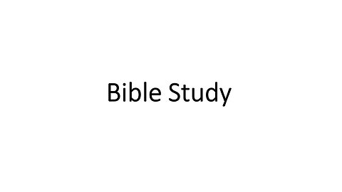 Bible Study: Daniel Part 25 (8/25/2024)