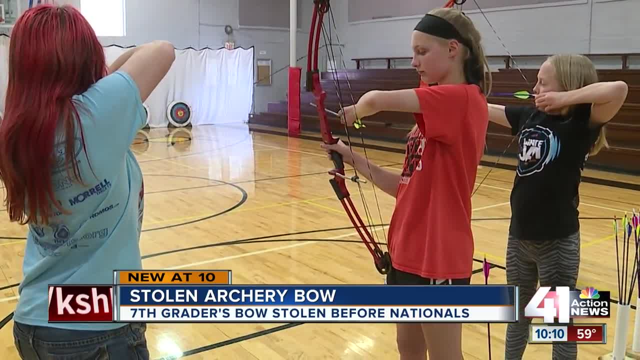 Young archer's bow stolen right before nationals