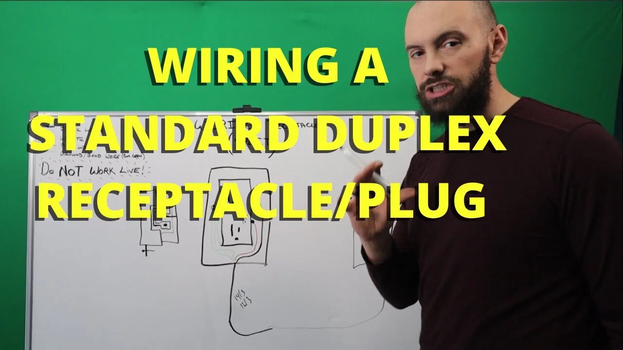 How To Connect Up A Duplex Plug/Receptacle - Instructional Video Content - #Shorts