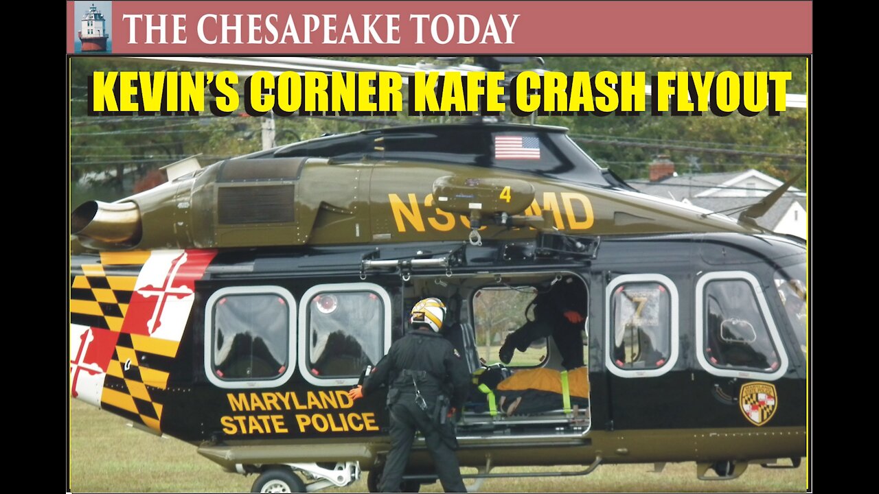 Kevin's Corner Kafe Crash Oct 19, 2019 Flyout by Maryland State Police