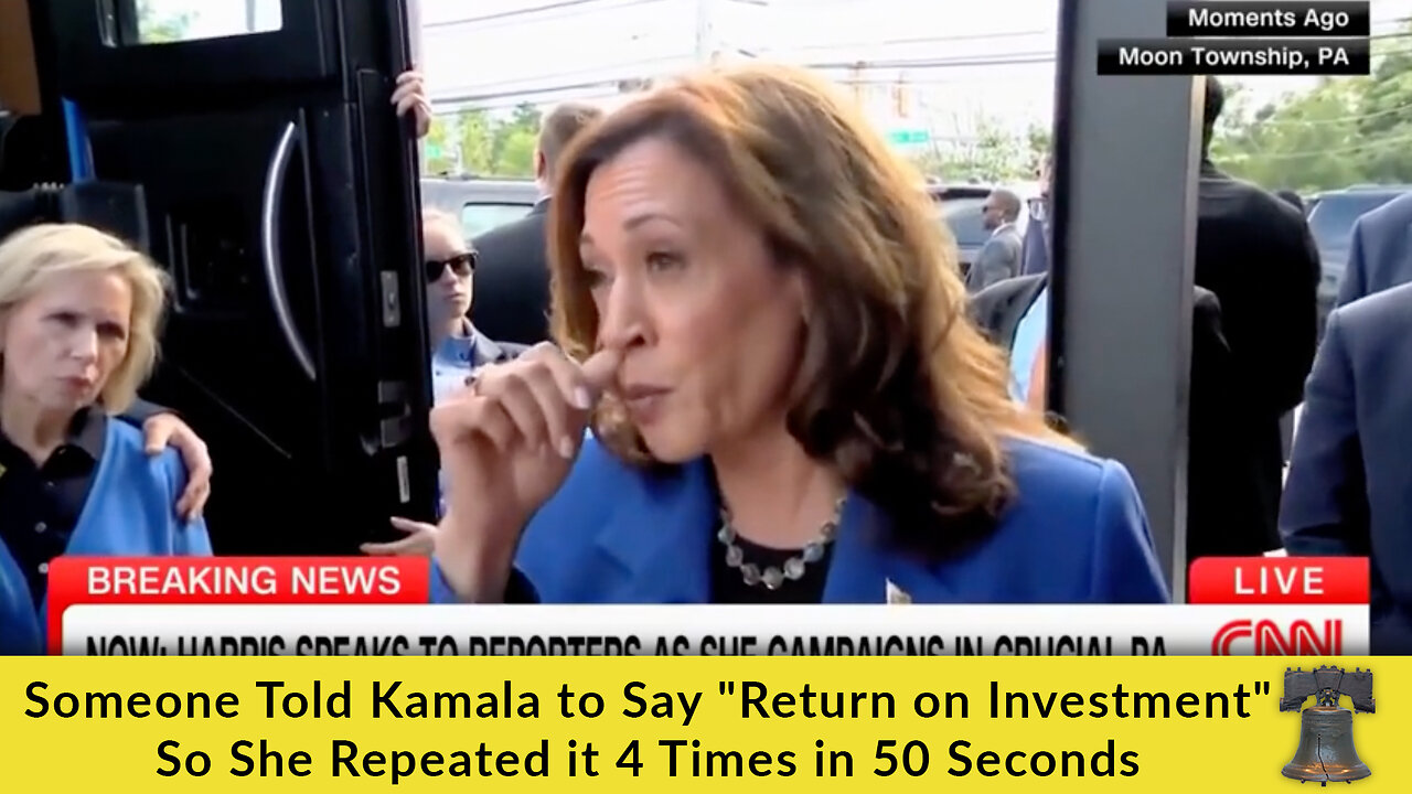 Someone Told Kamala to Say "Return on Investment" So She Repeated it 4 Times in 50 Seconds