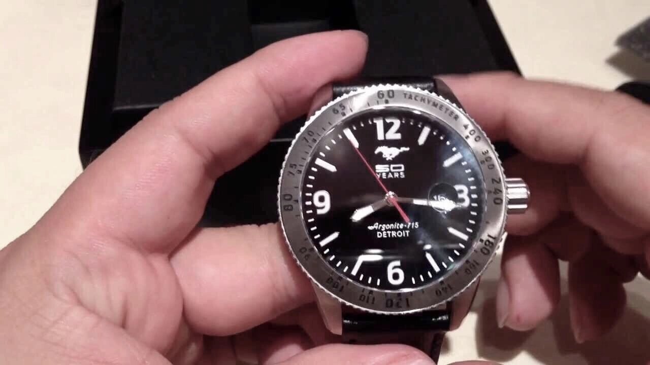 Detroit built Limited Edition Ford Mustang 50th Anniversary Watch by Shinola unboxing and review