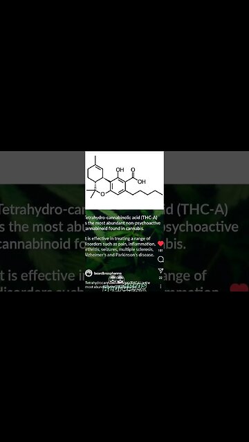 What is THC-A ? (TETRAHYDRO-CANNABINOLIC ACID) #shorts