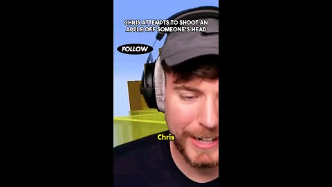 Chris Attempts To Shoot An Apple Off Someone's Head | MrBeast