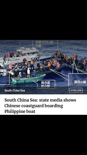 China Coast Guard intercept Philippine vessel