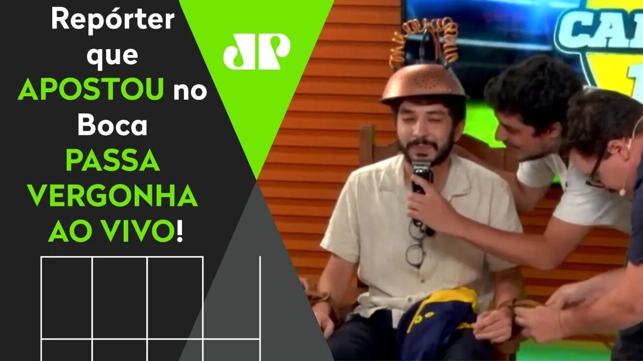 DUVIDOU DO SANTOS? Repórter PERDE APOSTA e PASSA VERGONHA após 3 a 0 no Boca Juniors!