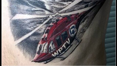 West Palm Beach man gets WPTV's Chopper 5 tattooed on his chest in homage to his hometown