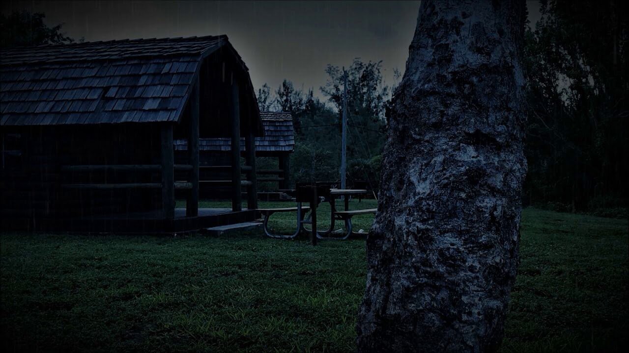 Night Rain In A Cabin - 2 Hours Of Crickets, Frogs, Rain, Owls, Chimes And Rain Sleep Sounds