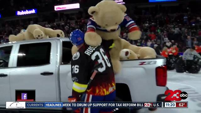Teddy Bear Toss brings the crowd and goals for the Condors