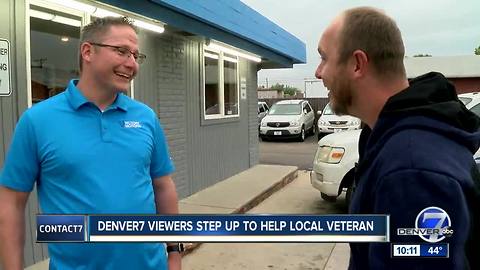 Veteran with broken down car gets new wheels courtesy of Longmont car dealership