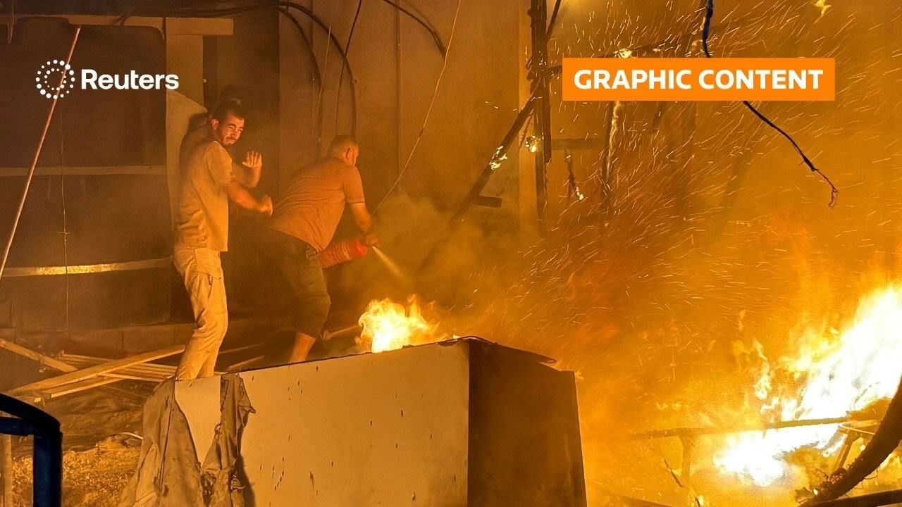 GRAPHIC WARNING: Israeli strikes hit Gaza schools, hospital compound | REUTERS | NE