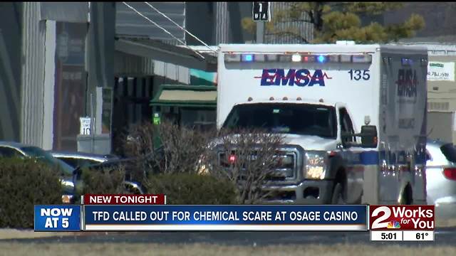 Chemical scare at Osage Casino