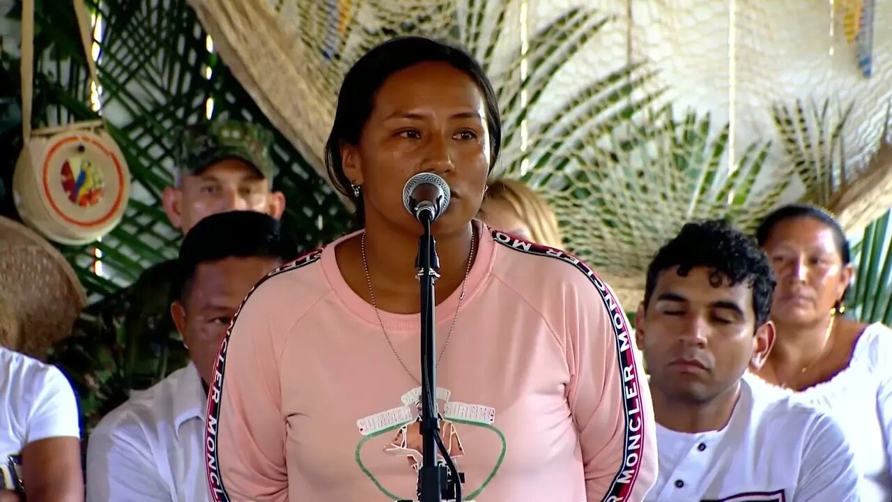 🎥Íngrid Dionila Castilla Yanivape, lideresa, en el remanso, en Guainía, Evento Sanción del PND👇👇