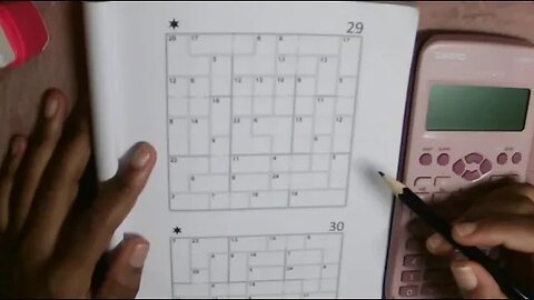 ASMR Sudoku Puzzle | Whispering, Pencil writing, Calculator tapping