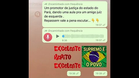 Promotor dando aula para Juiz de esquerda petista