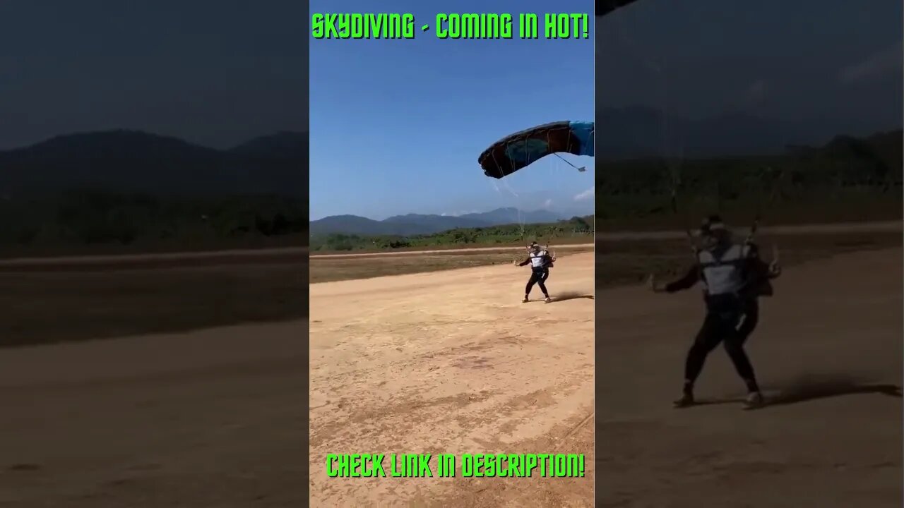 Skydiving - Coming In HOT! #Shorts #YoutubeShorts #ExtremeSports #Skydive #Skydiving #Parachute