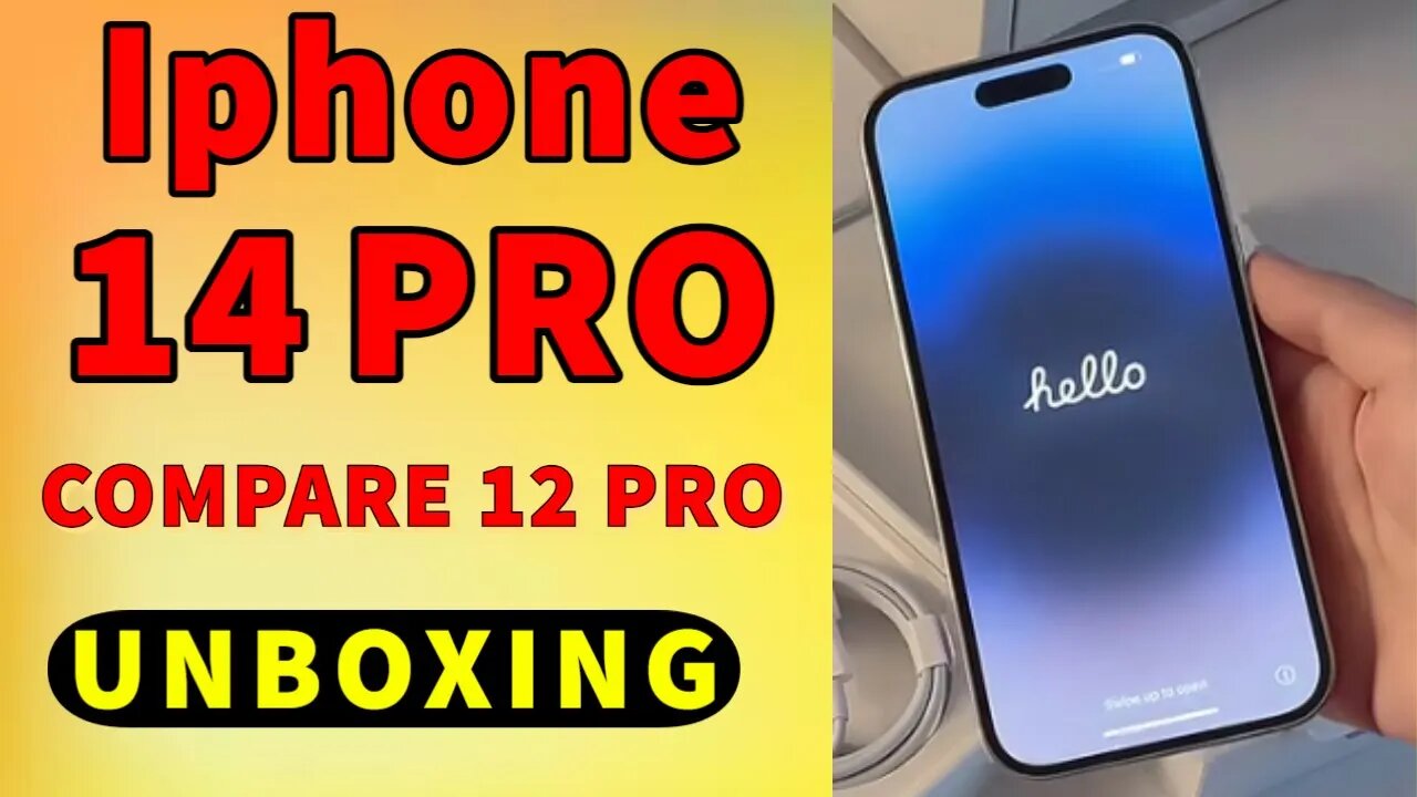 Iphone 14 Pro unboxing vs Iphone 12 compare