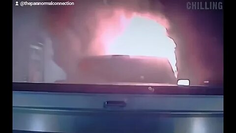 The truck in Flames