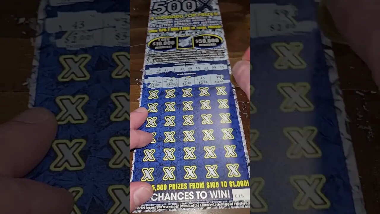 500X Lottery Ticket Winner! #shorts #lottery