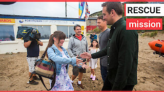 Lifeguards reunited with mum they risked their lives to save 10 years ago