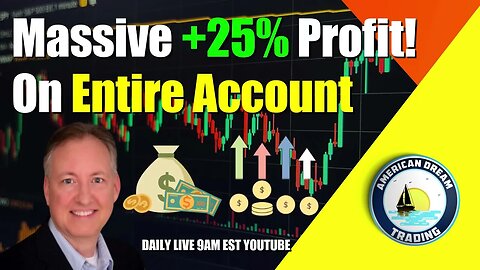 Huge +25% Profit On Entire Account Lifetime Member Stock Market Success