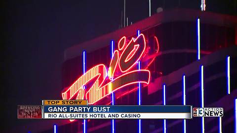 Las Vegas police bust gang party at local hotel-casino