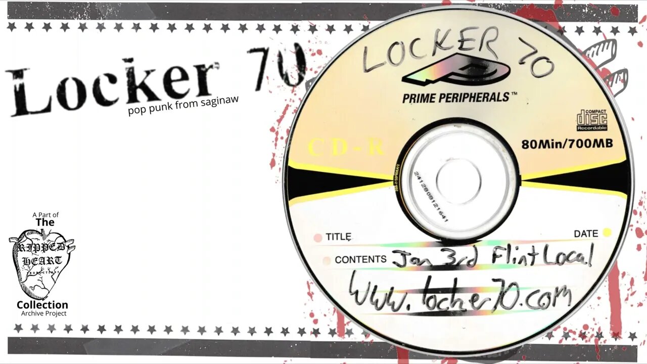 Locker 70 💿 Demo CD [2-Songs] Pop Punk from Saginaw, Michigan, formerly South Dakota Slim