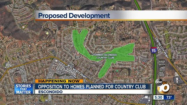 Opposition to homes planned for country club
