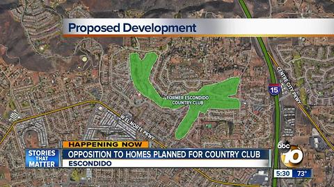 Opposition to homes planned for country club