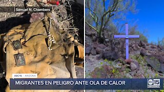 Migrantes en riesgo ante la histórica ola de c alor que impacta a Arizona