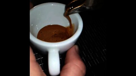 Goodmornig with an espresso