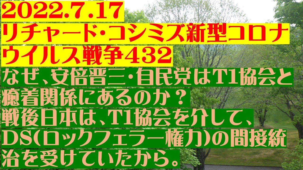 2022.07.17 リチャード・コシミズ新型コロナウイルス戦争432