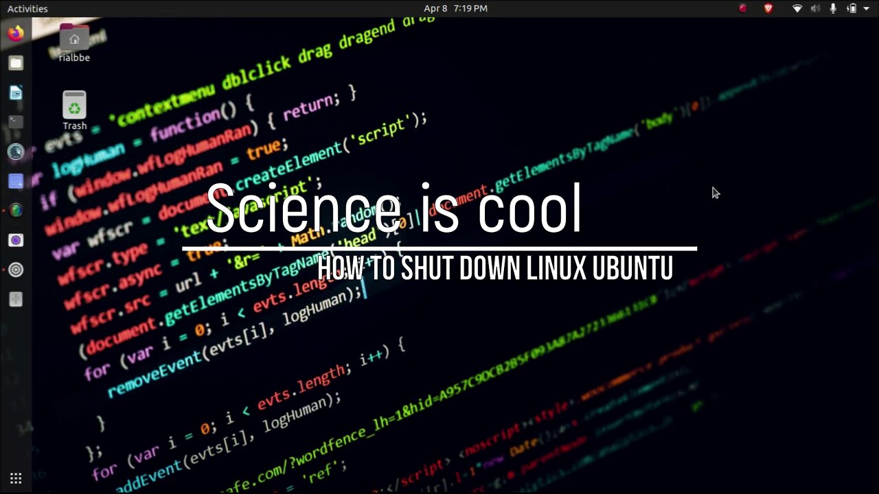 How to shut down Ubuntu Linux