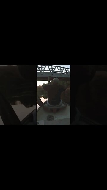 CRASHING a Canoe into a Bridge... #comedy #fishing