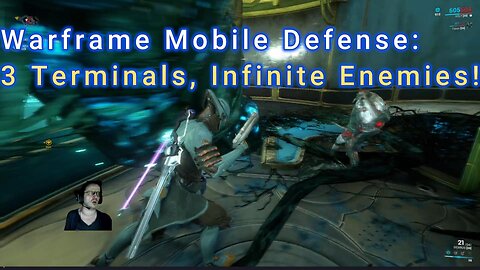 Warframe Mobile Defense: 3 Terminals, Infinite Enemies!