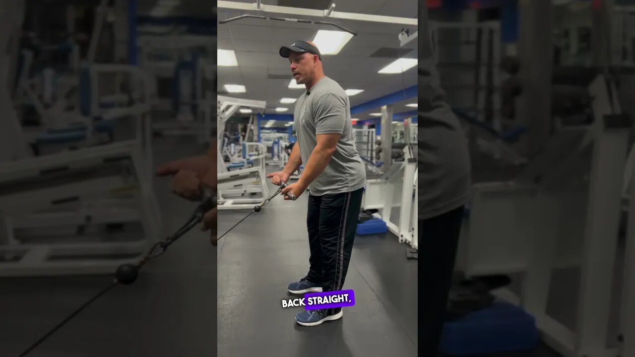 BENT OVER UNDERHAND CABLE ROW #shorts