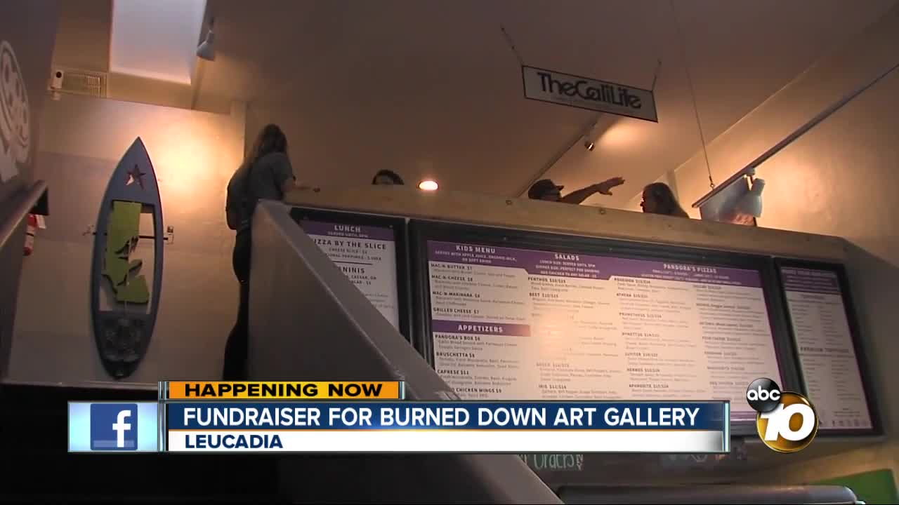 Destroyed art gallery reborn inside Encinitas pizza shop