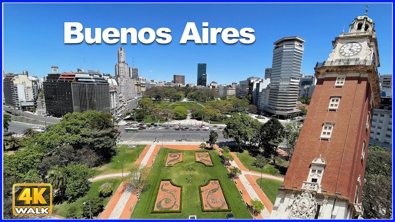 【4K】WALK Torre Monumental Retiro BUENOS AIRES Argentina