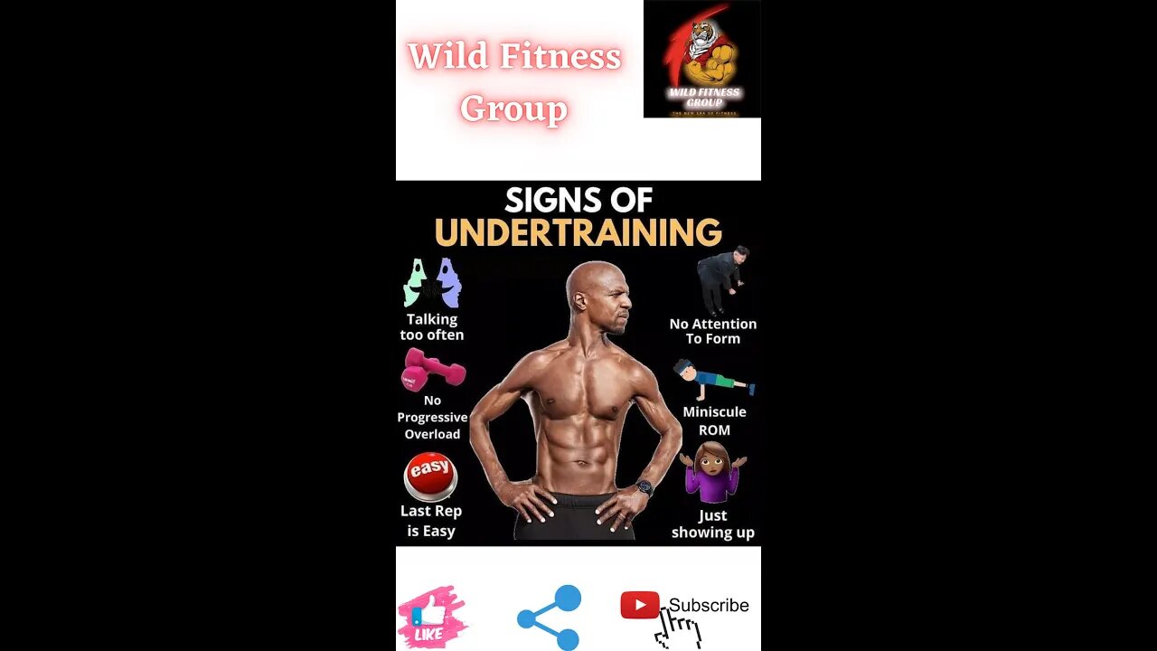 🔥Signs of undertraining🔥#fitness🔥#wildfitnessgroup🔥#shorts🔥